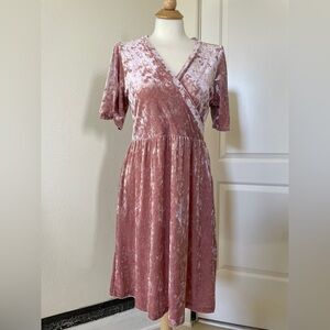 Tea n Rose Pink Cottagecore Dress | Coastal Cowgirl Boho | L l with Pockets!